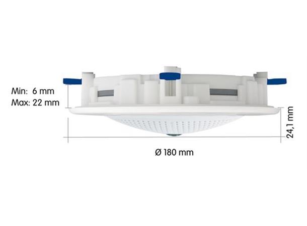 Mobotix MX-OPT-IC In-Ceiling Set For Q2x/D2x/ExtIO, White